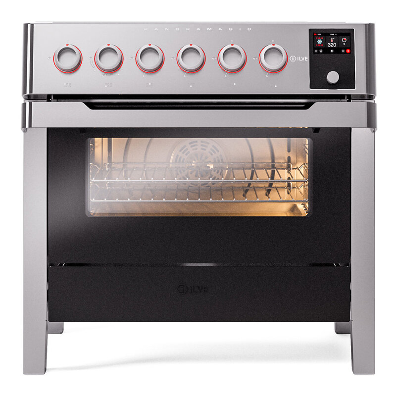 ILVE_UPMI09S3SS_Panoramagic_36"_Induction_Range_Front_View