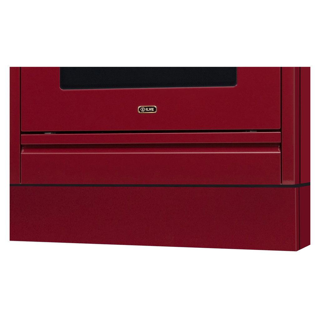 ILVE APZ100140RB 40 inch Nostalgie/Professional Plus Toe Kick (5 1/2 inch h.) (Burgundy)
