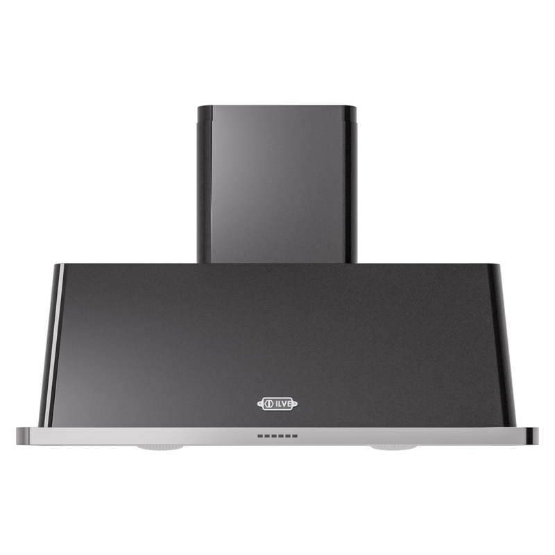 ILVE UAM120BK Majestic 48" Range Hood (Glossy Black)