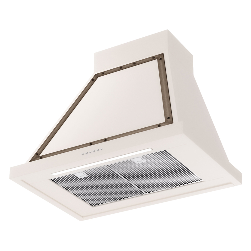 ILVE UANB30AWB Nostalgie Noblesse 30" Range Hood, bottom angled view