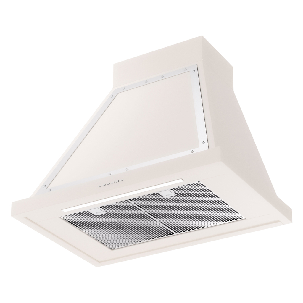 ILVE UANB30AWC Nostalgie Noblesse 30" Range Hood, bottom angled view