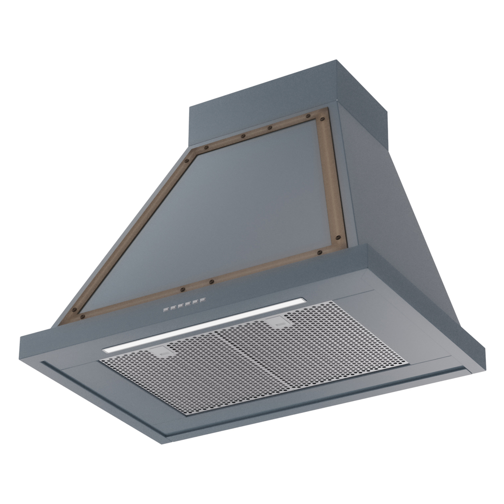 ILVE UANB30BGB Nostalgie Noblesse 30" Range Hood, bottom angled view