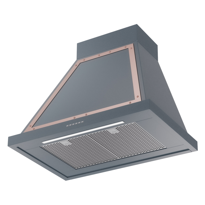 ILVE UANB30BGP Nostalgie Noblesse 30" Range Hood, bottom angled view
