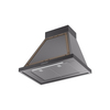 ILVE UANB30BKB Nostalgie Noblesse 30" Range Hood, bottom angled view