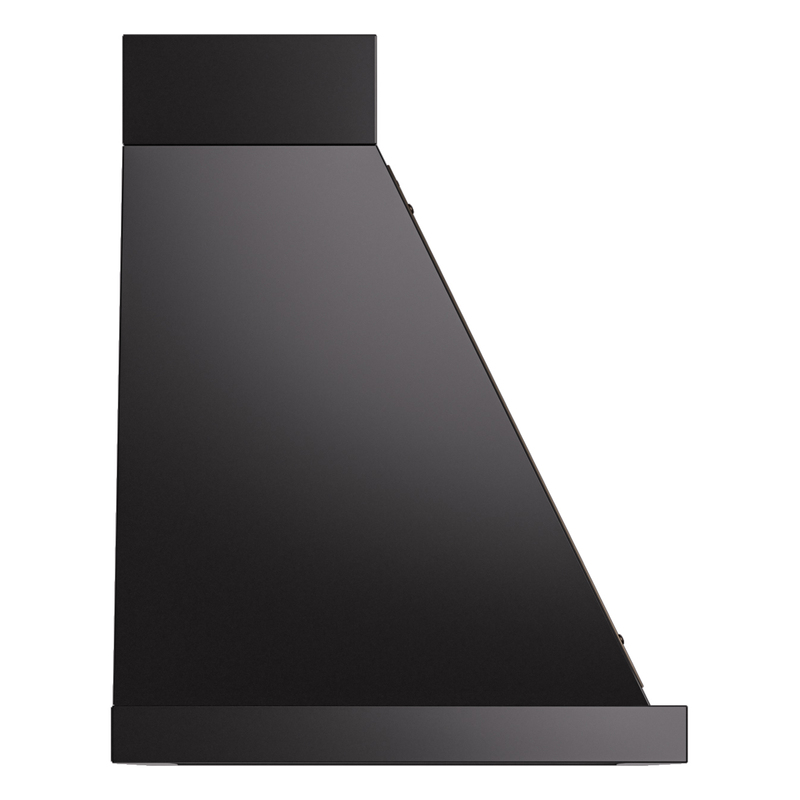 ILVE UANB30BKB Nostalgie Noblesse 30" Range Hood, side view