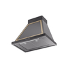 ILVE UANB30BKG Nostalgie Noblesse 30" Range Hood, bottom angled view
