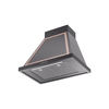 ILVE UANB30BKP Nostalgie Noblesse 30" Range Hood, bottom angled view