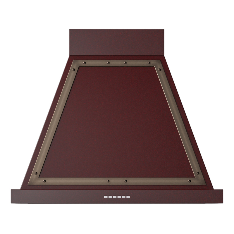 ILVE UANB30BUB Nostalgie Noblesse 30" Range Hood (Burgundy, Burnished)