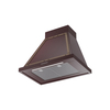 ILVE UANB30BUB Nostalgie Noblesse 30" Range Hood, bottom angled view