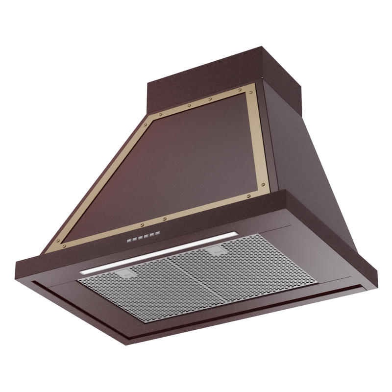 ILVE UANB30BUG Nostalgie Noblesse 30" Range Hood, bottom angled view