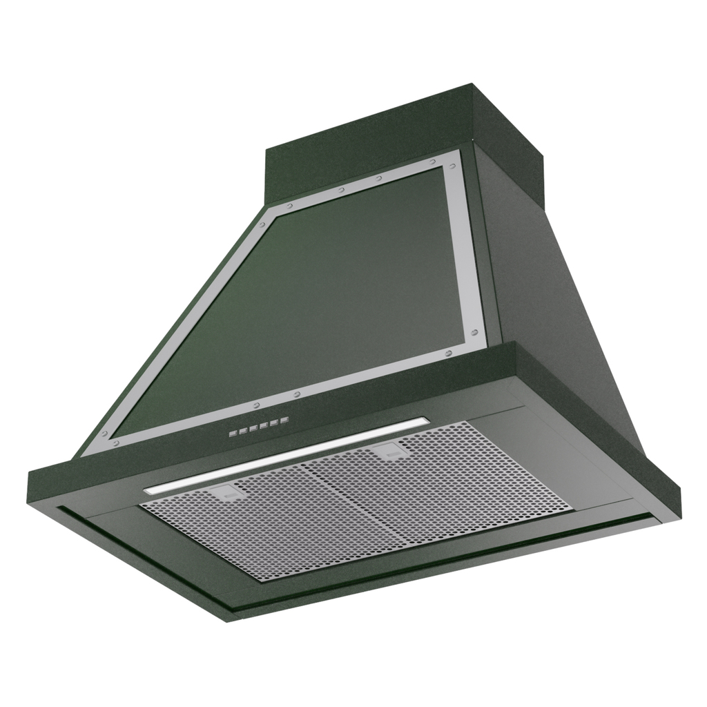 ILVE UANB30EGC Nostalgie Noblesse 30" Range Hood, bottom angled view