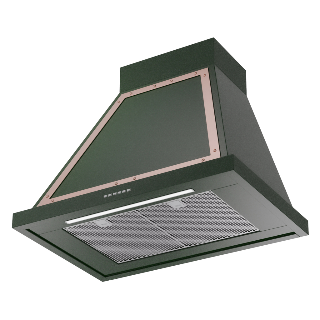 ILVE UANB30EGP Nostalgie Noblesse 30" Range Hood, bottom angled view