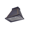 ILVE UANB30MBB Nostalgie Noblesse 30" Range Hood, bottom angled view