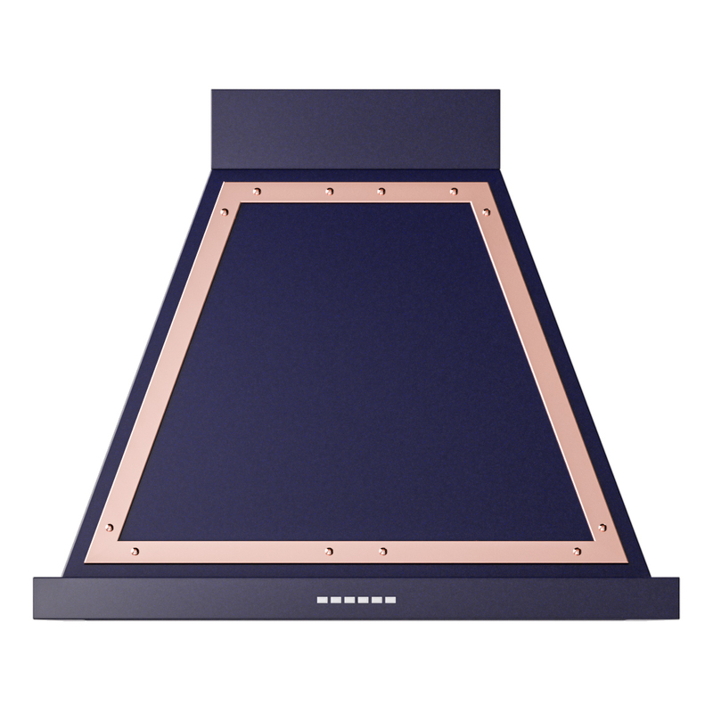 ILVE UANB30MBP Nostalgie Noblesse 30" Range Hood (Midnight Blue, Copper)