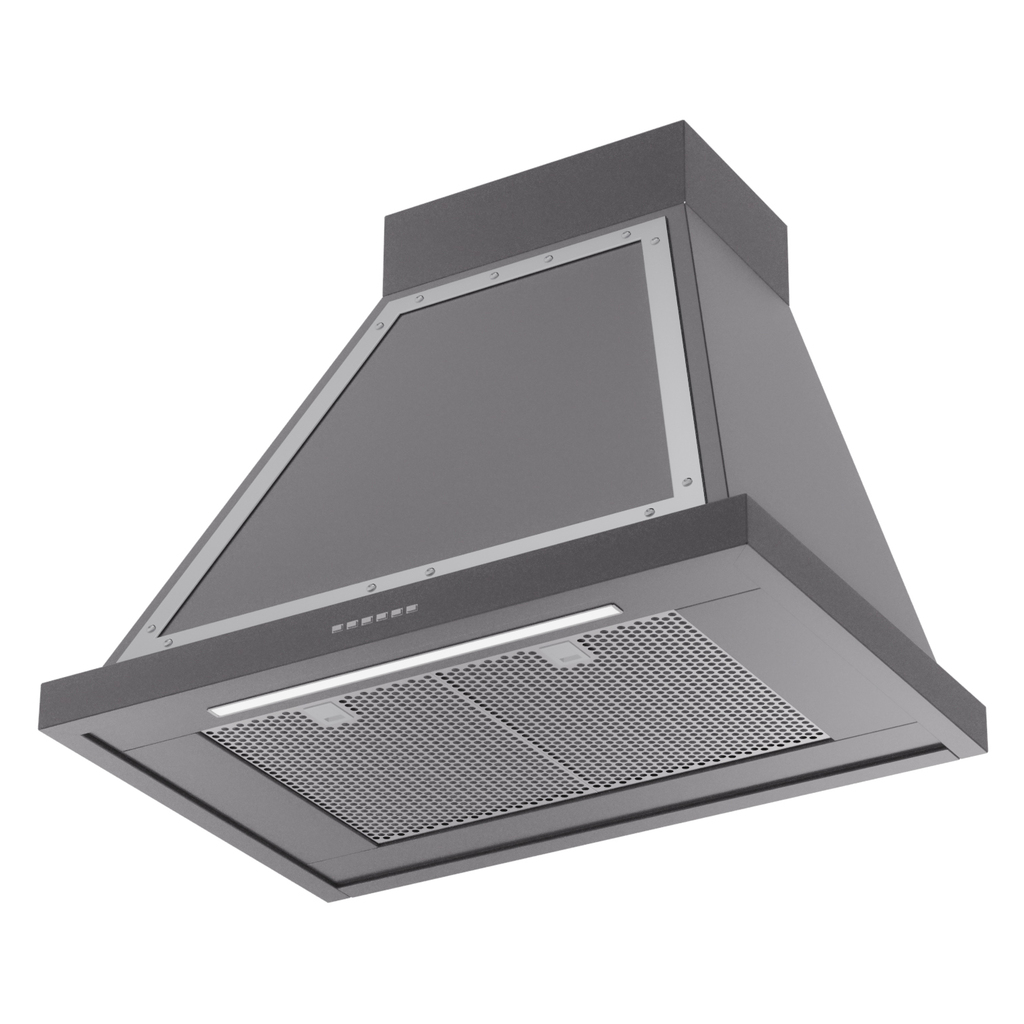 ILVE UANB30MGC Nostalgie Noblesse 30" Range Hood, bottom angled view