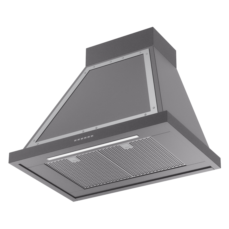 ILVE UANB30MGC Nostalgie Noblesse 30" Range Hood, bottom angled view