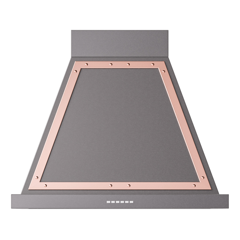 ILVE UANB30MGP Nostalgie Noblesse 30" Range Hood (Graphite Matte, Copper)