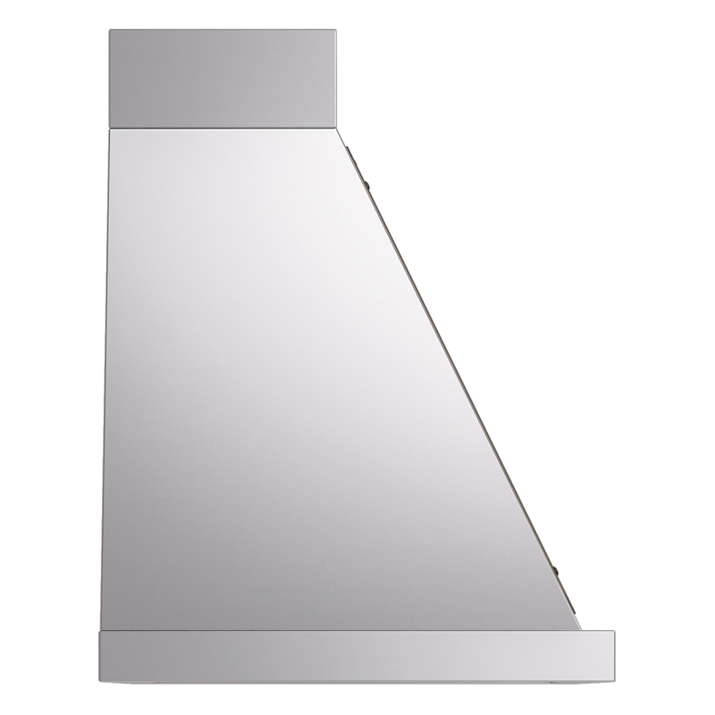 ILVE UANB30SSB Nostalgie Noblesse 30" Range Hood, side view