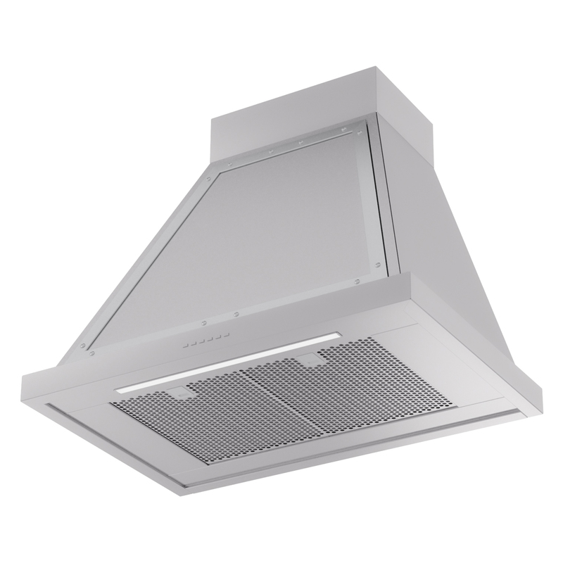 ILVE UANB30SSC Nostalgie Noblesse 30" Range Hood, bottom angled view