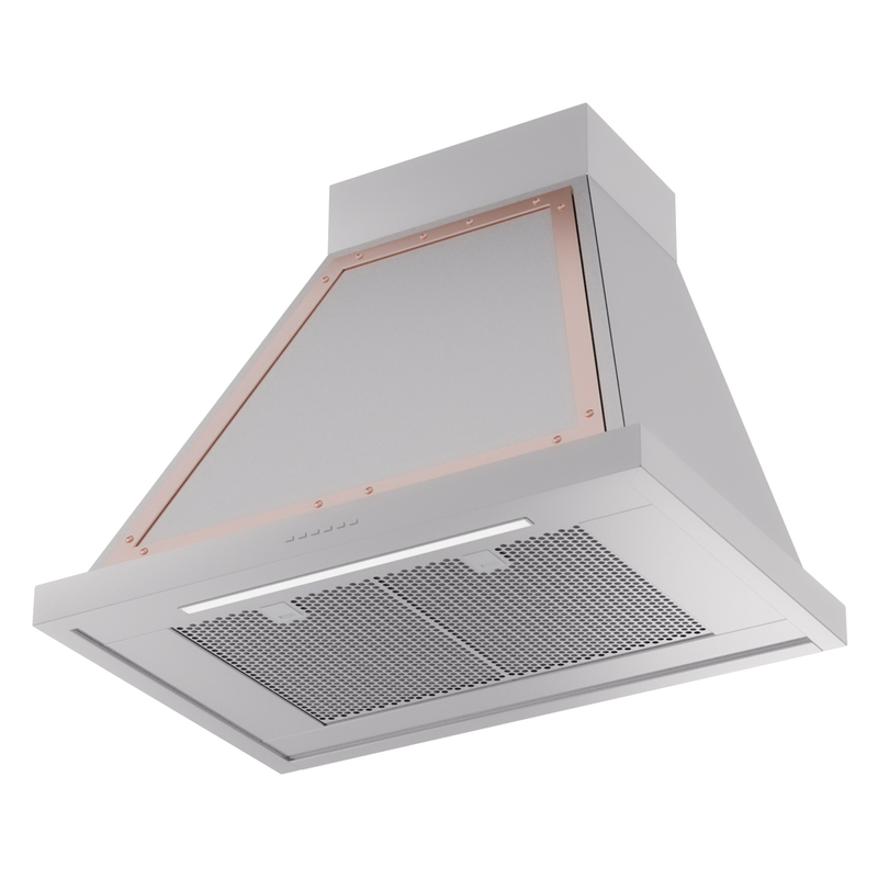 ILVE UANB30SSP Nostalgie Noblesse 30" Range Hood, bottom angled view