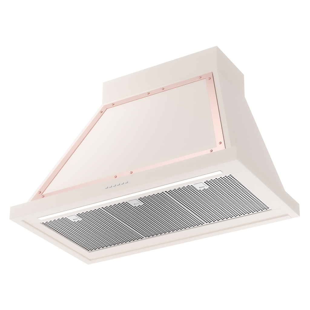 ILVE UANB36AWP Nostalgie Noblesse 36" Range Hood, bottom angled view