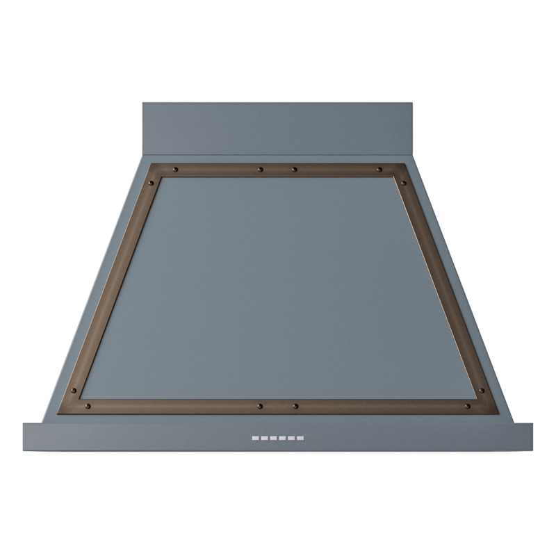 ILVE UANB36BGB Nostalgie Noblesse 36" Range Hood (Blue Grey, Bronze)