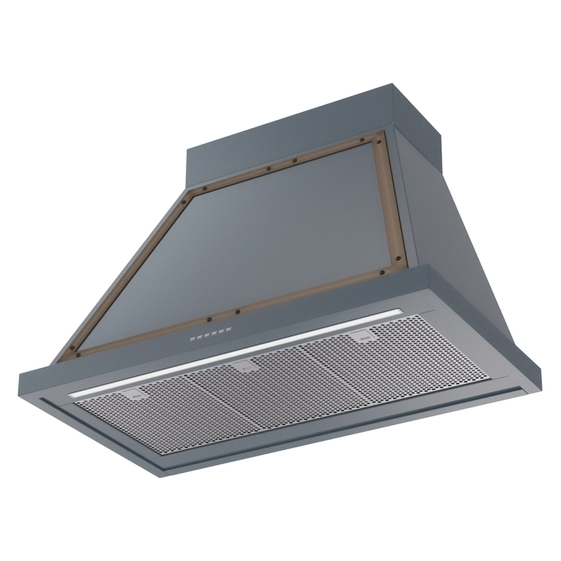 ILVE UANB36BGB Nostalgie Noblesse 36" Range Hood, bottom angled view