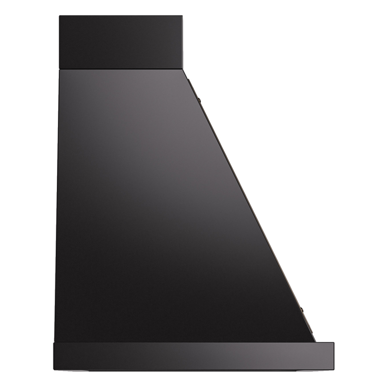 ILVE UANB36BKB Nostalgie Noblesse 36" Range Hood, side view