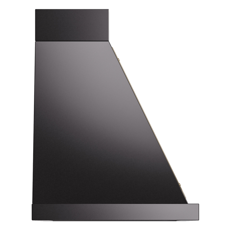ILVE UANB36BKG Nostalgie Noblesse 36" Range Hood, side view