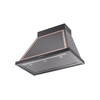 ILVE UANB36BKP Nostalgie Noblesse 36" Range Hood, bottom angled view