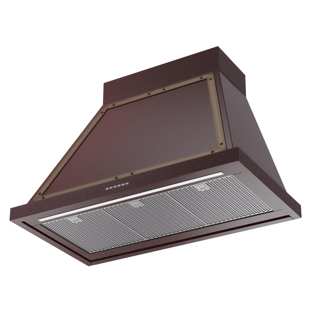 ILVE UANB36BUB Nostalgie Noblesse 36" Range Hood, bottom angled view