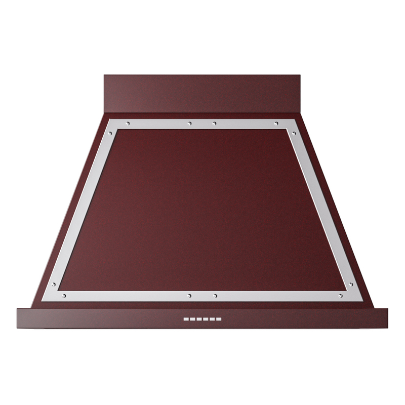 ILVE UANB36BUC Nostalgie Noblesse 36" Range Hood (Burgundy, Chrome)