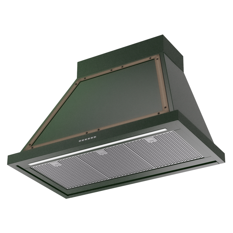 ILVE UANB36EGB Nostalgie Noblesse 36" Range Hood, bottom angled view