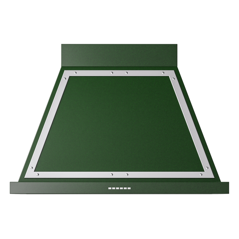 ILVE UANB36EGC Nostalgie Noblesse 36" Range Hood (Emerald Green, Chrome)