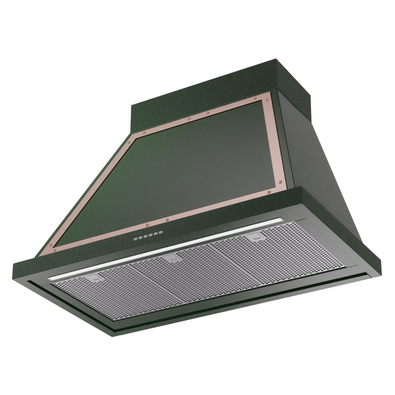 ILVE UANB36EGP Nostalgie Noblesse 36" Range Hood, bottom angled view