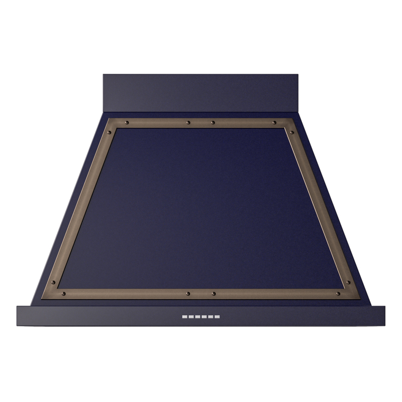 ILVE UANB36MBB Nostalgie Noblesse 36" Range Hood (Midnight Blue, Bronze)