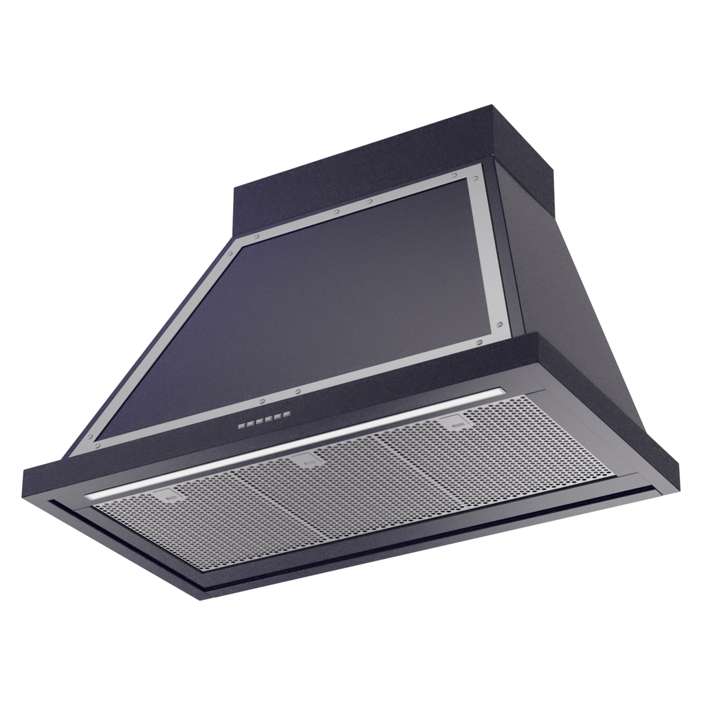 ILVE UANB36MBC Nostalgie Noblesse 36" Range Hood, bottom angled view