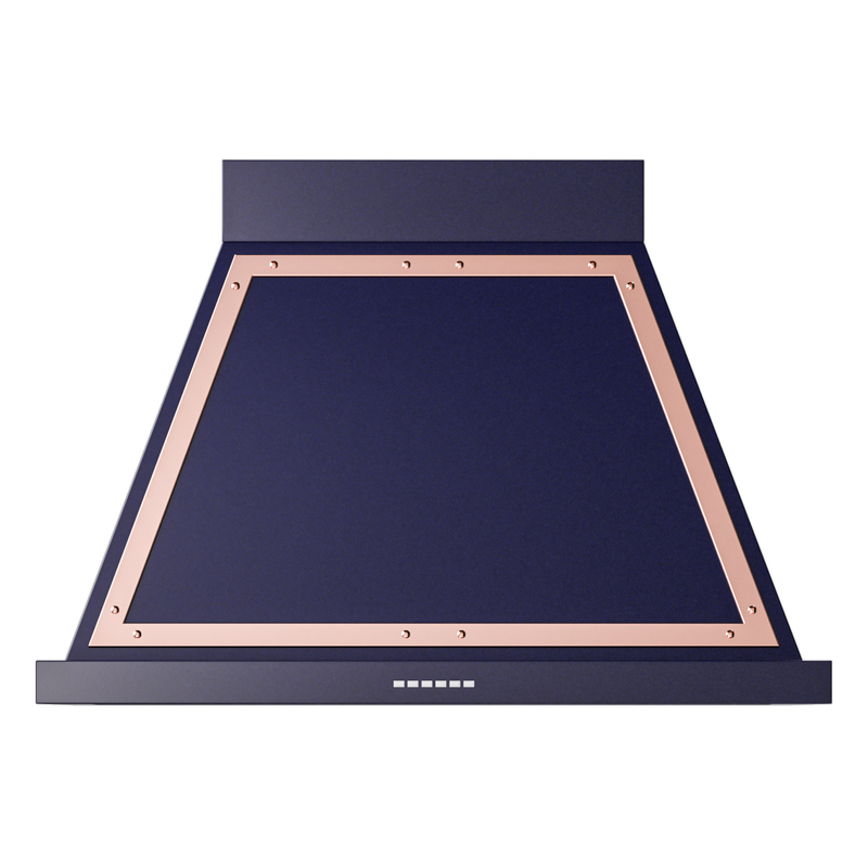 ILVE UANB36MBP Nostalgie Noblesse 36" Range Hood (Midnight Blue, Copper)