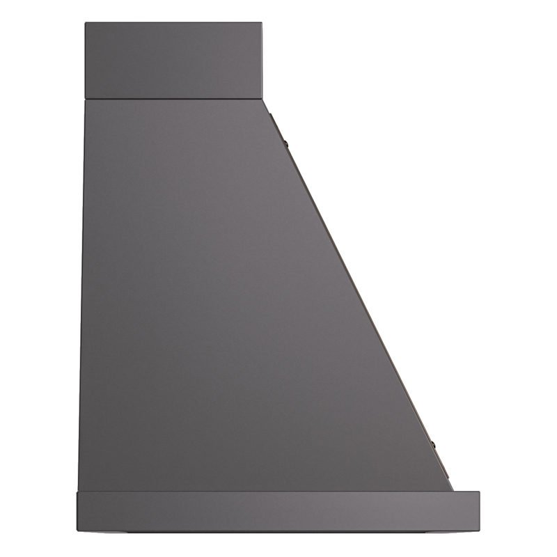 ILVE UANB36MGB Nostalgie Noblesse 36" Range Hood, side view