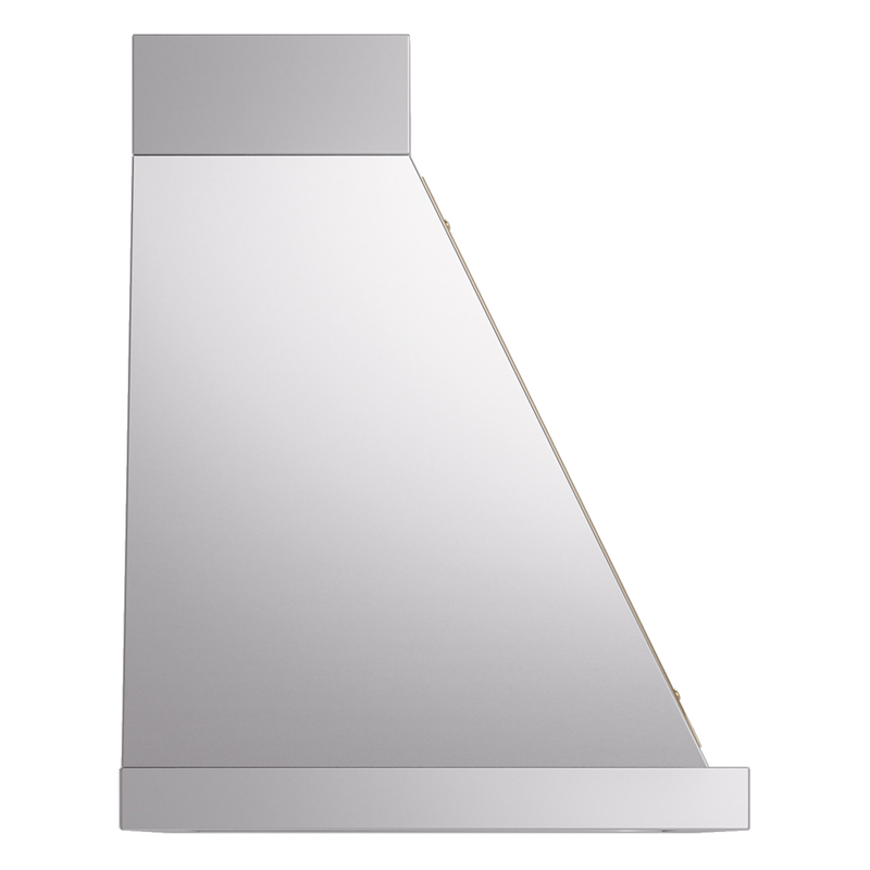 ILVE UANB36SSG Nostalgie Noblesse 36" Range Hood, side view