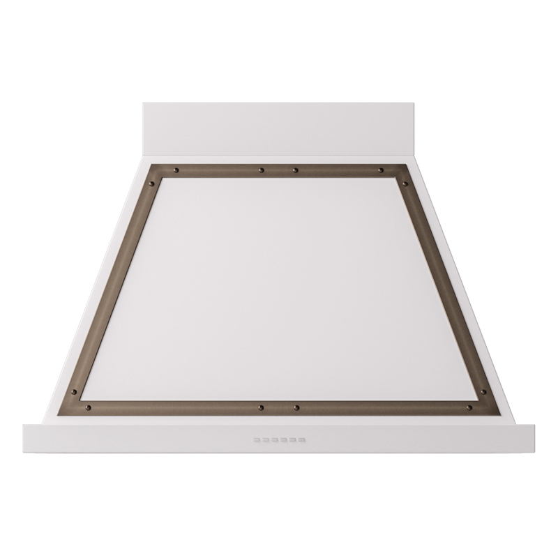 ILVE UANB36WHB Nostalgie Noblesse 36" Range Hood (White, Bronze)