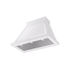 ILVE UANB36WHC Nostalgie Noblesse 36" Range Hood, bottom angled view