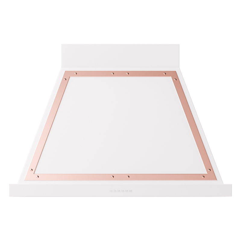 ILVE UANB36WHP Nostalgie Noblesse 36" Range Hood (White, Copper)