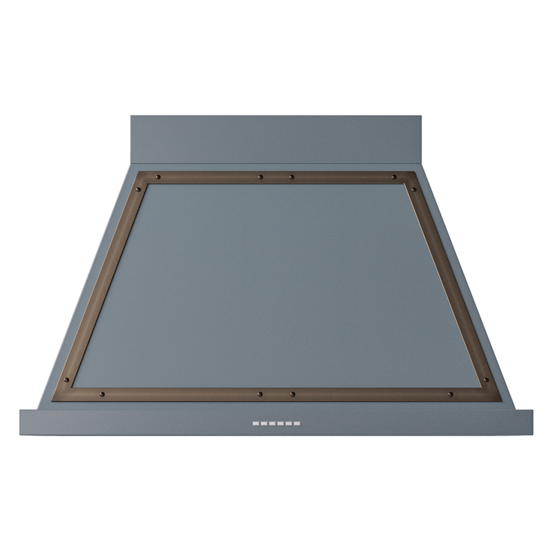 ILVE UANB40BGB Nostalgie Noblesse 40" Range Hood (Blue Grey, Bronze)