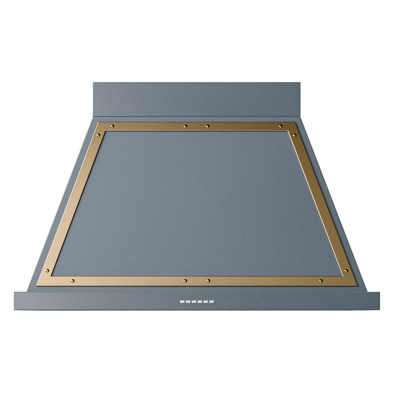 ILVE UANB40BGG Nostalgie Noblesse 40" Range Hood (Blue Grey, Brass)