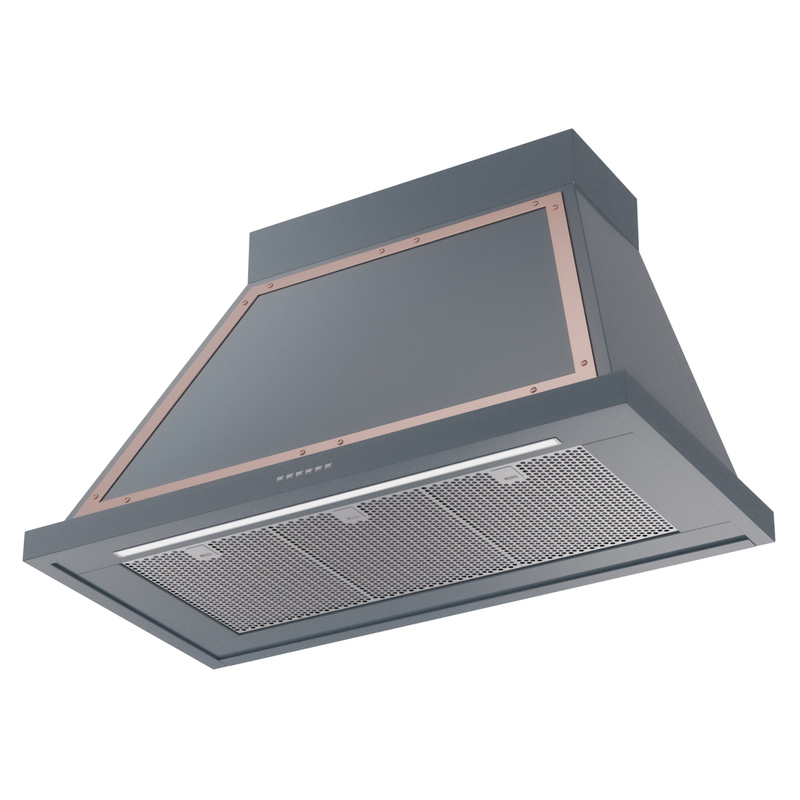 ILVE UANB40BGP Nostalgie Noblesse 40" Range Hood, bottom angled view