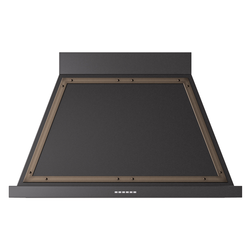 ILVE UANB40BKB Nostalgie Noblesse 40" Range Hood (Glossy Black, Bronze)