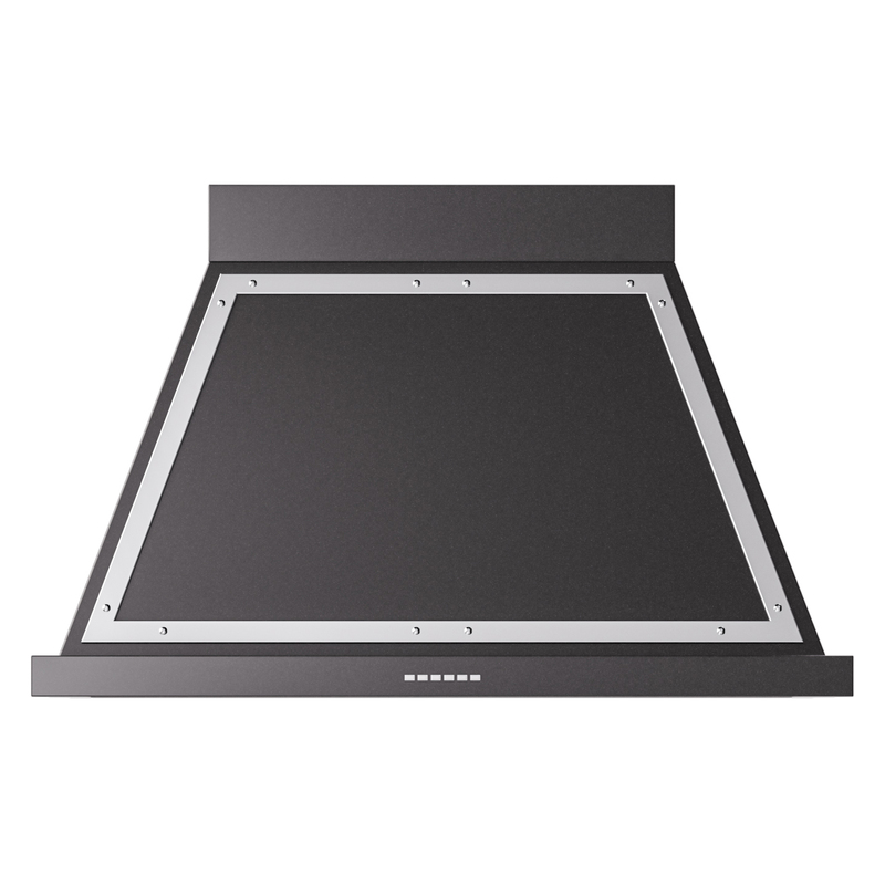 ILVE UANB40BKC Nostalgie Noblesse 40" Range Hood (Glossy Black, Chrome)