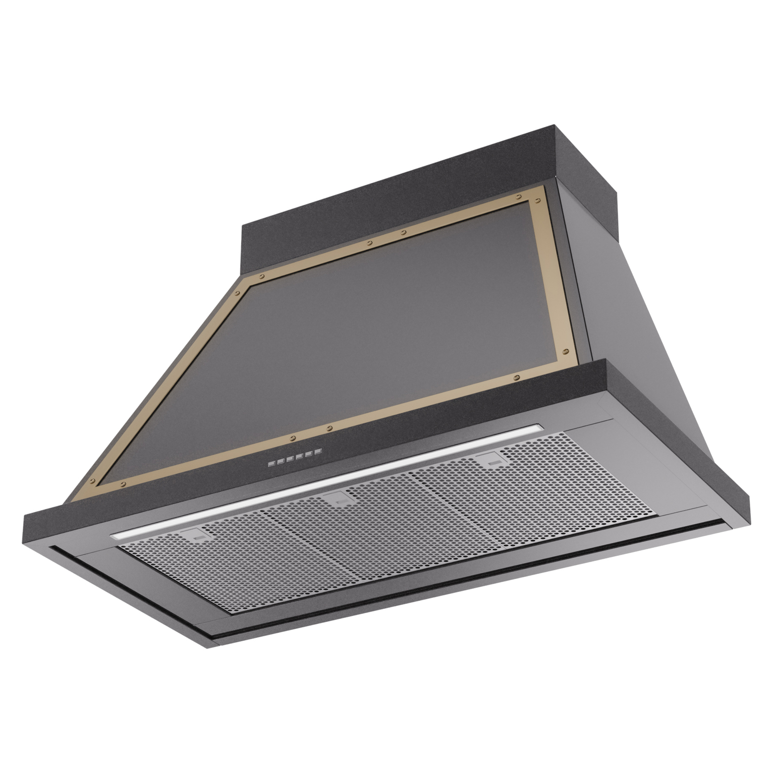 ILVE UANB40BKG Nostalgie Noblesse 40" Range Hood, bottom angled view