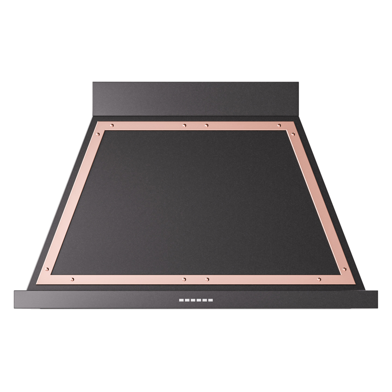 ILVE UANB40BKP Nostalgie Noblesse 40" Range Hood (Glossy Black, Copper)